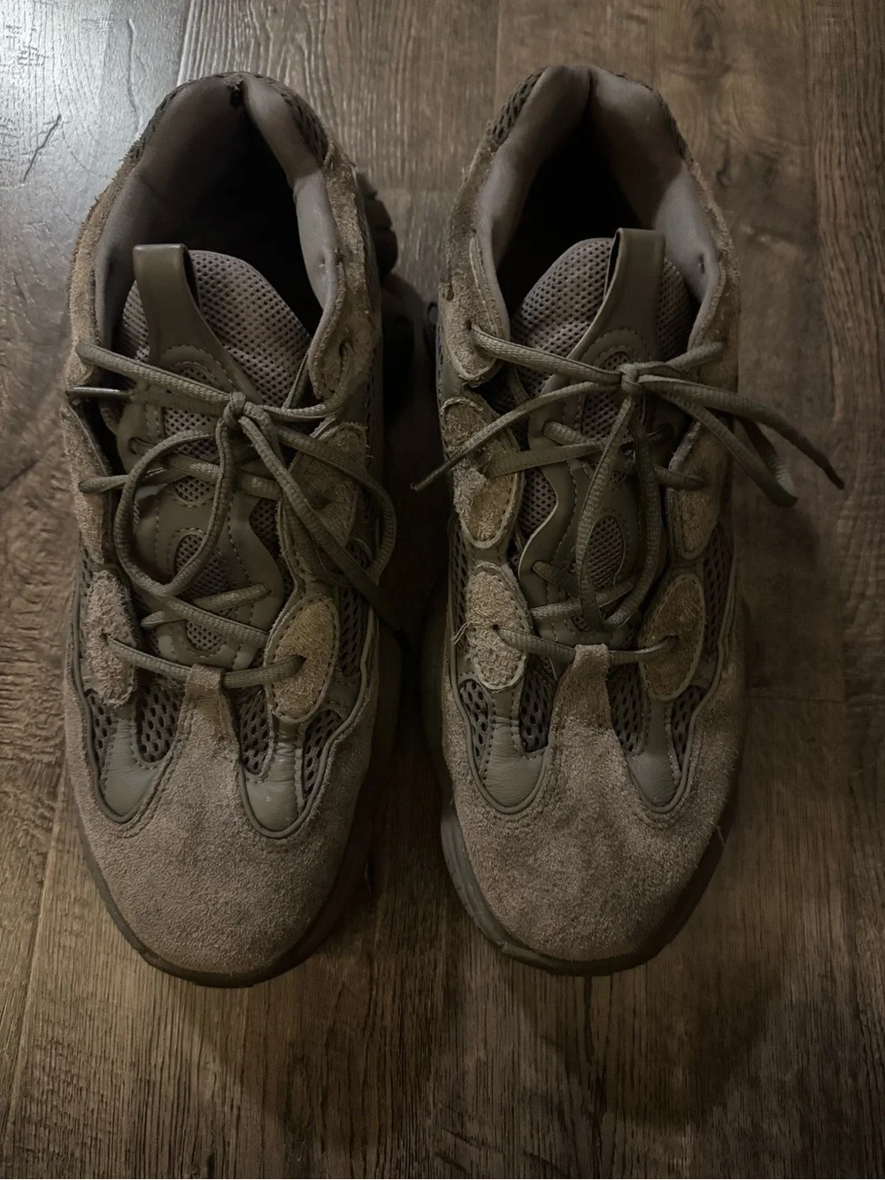 Adidas Yeezy 500 Lace Up Mens Grey Sneakers Casual Shoes Size 13